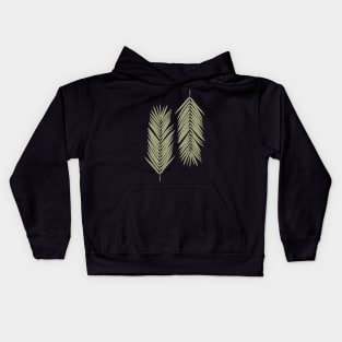 palm leaves Kids Hoodie